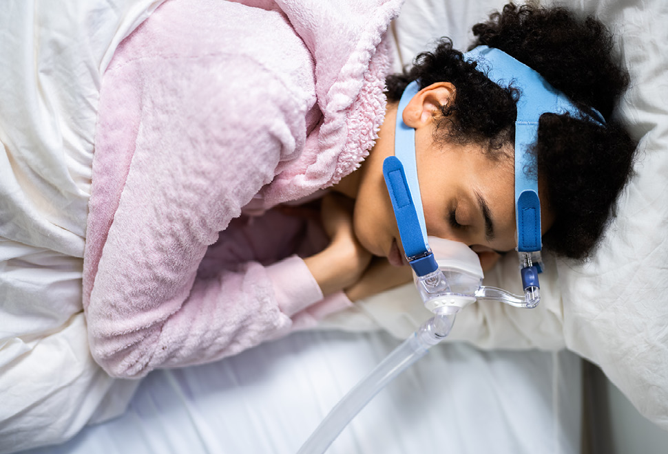 Zmack chirurgie behandelingen slaapapneu meisje met slaapapneu